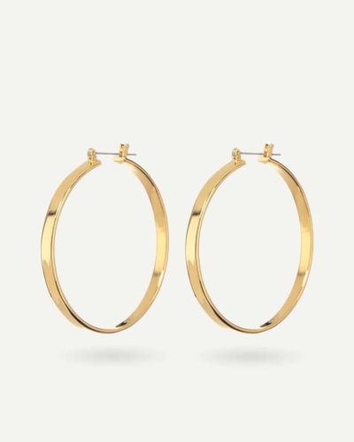 XL Celine Gold-Plated Surgical Steel Hoops