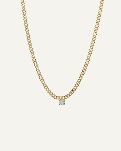 Bardot Gold-Plated Cubic Zirconia Stud Charm Necklace