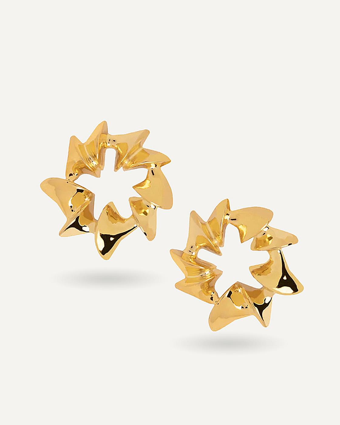 Gold-Plated Mini Star Studs