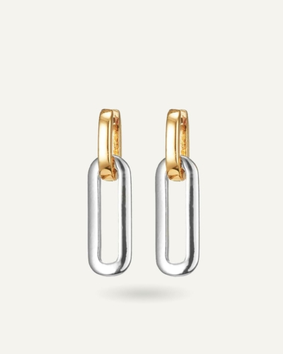 Teeni Gold-Plated Detachable Link Earrings