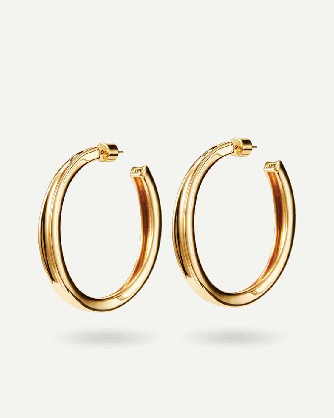 Gold-Plated Slim Doune Hoops