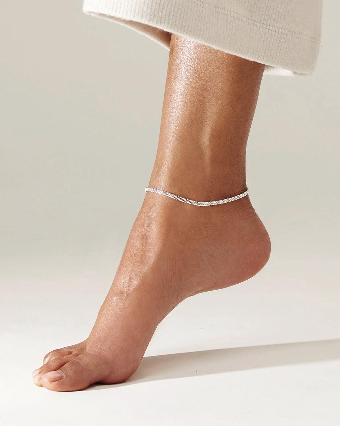 Maren Silver-Plated Anklet