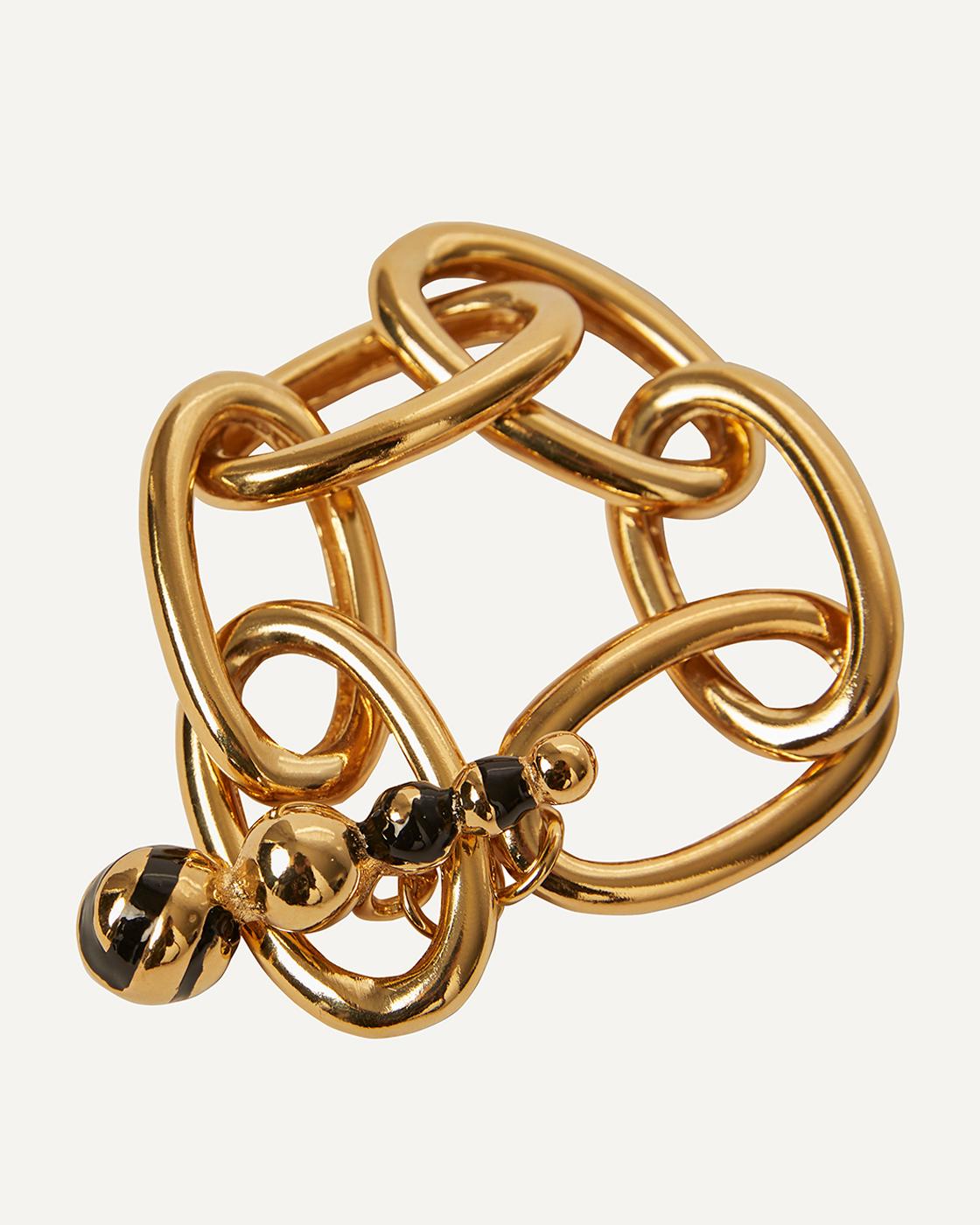 Chunky Gold-Plated Chain Bracelet Athena