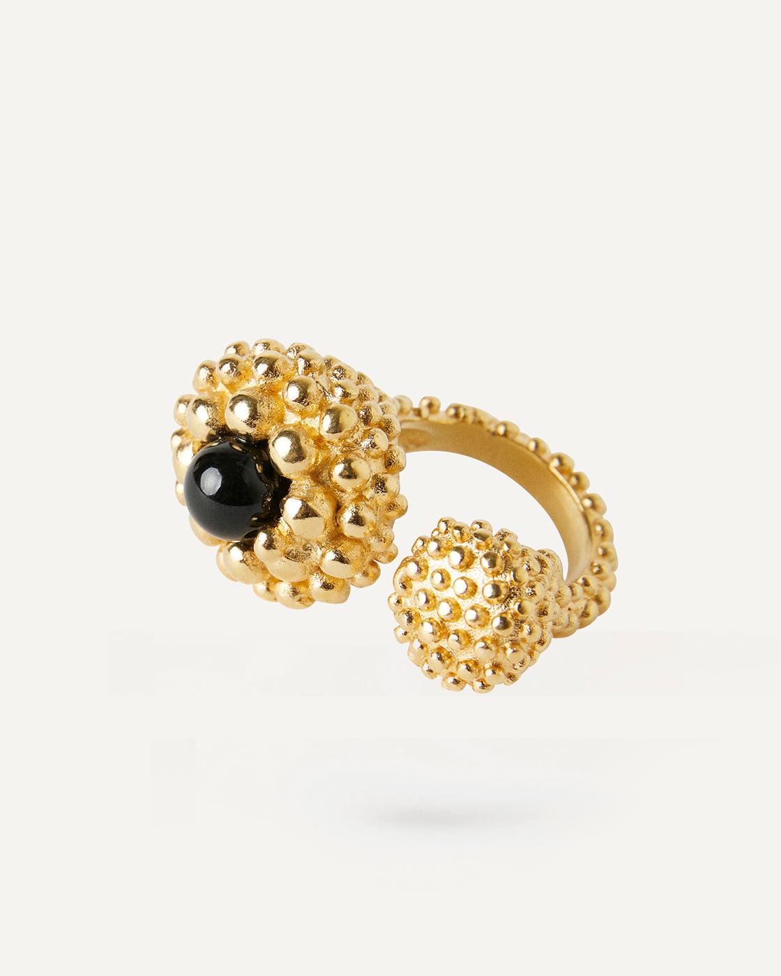 Kapros Gold-Plated Ring with Color Stones