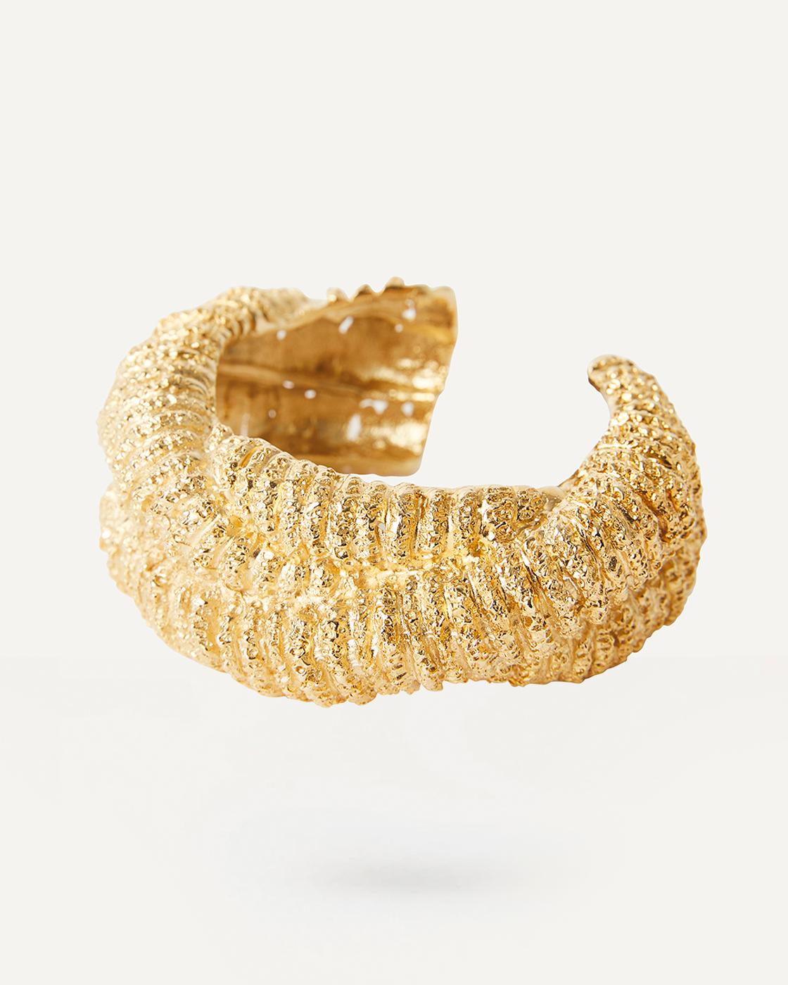 Nomad Gold-Plated Textured Bracelet