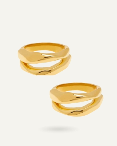Luna Gold-Plated Rings