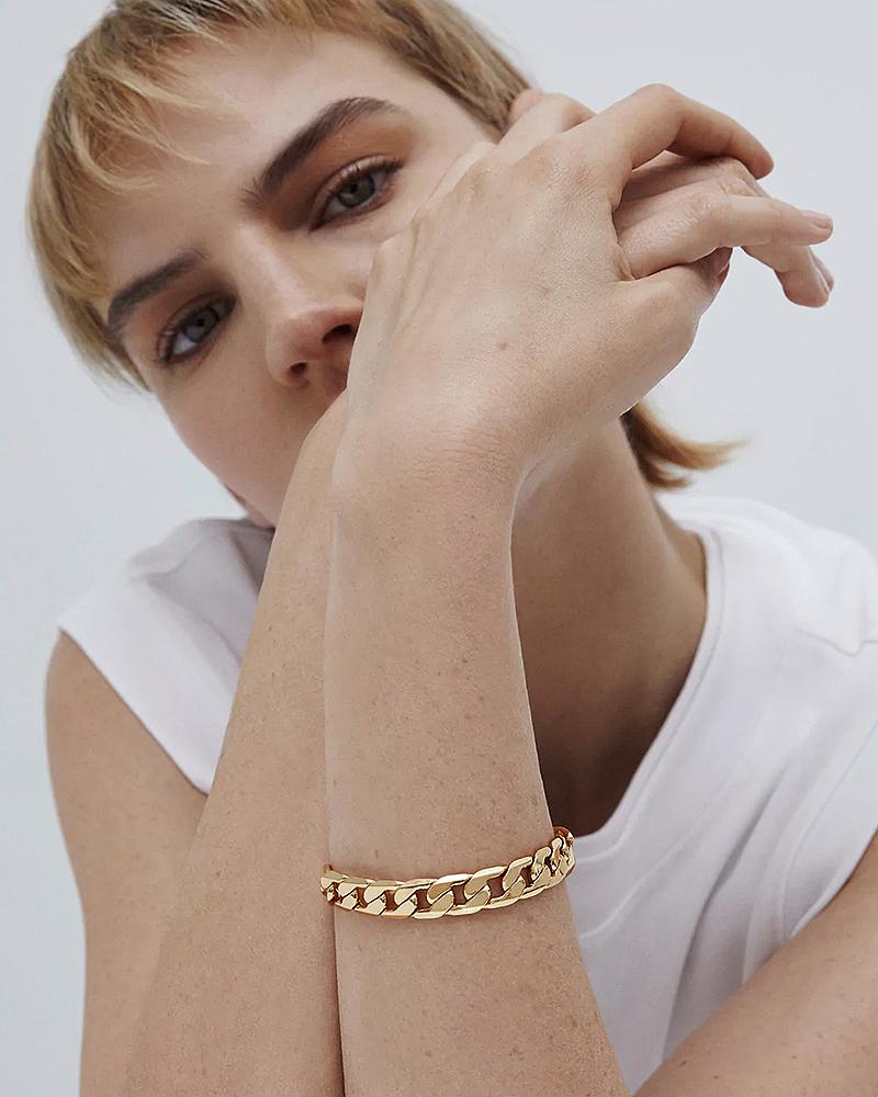 Walter Gold-Plated Curb Chain Bracelet
