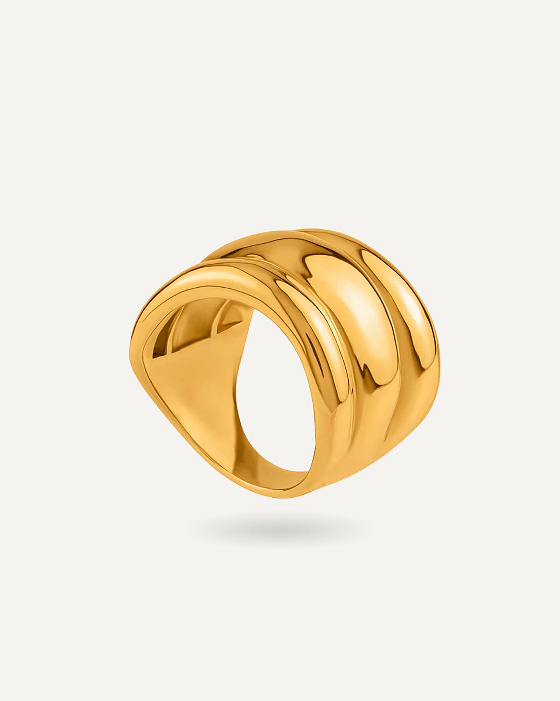 Treble Gold-Plated Ring