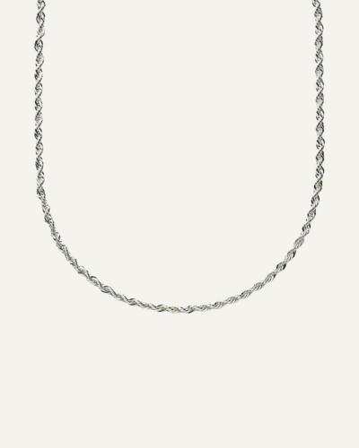 Silver-Plated Rope chain