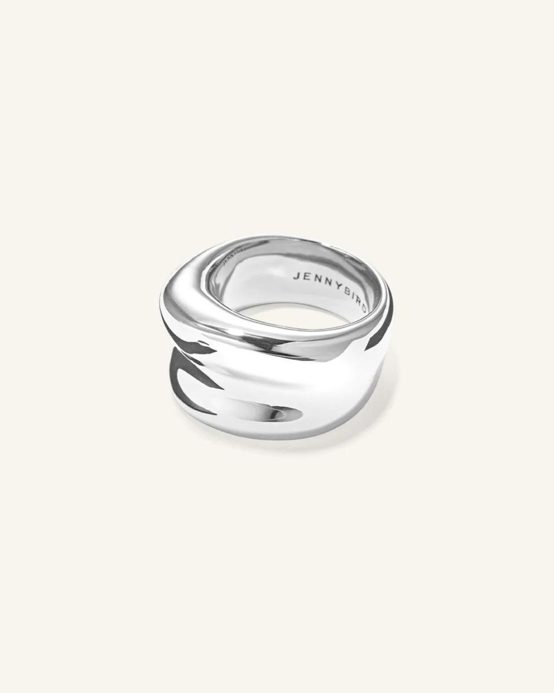 Viviana Silver-Dipped Brass Ring
