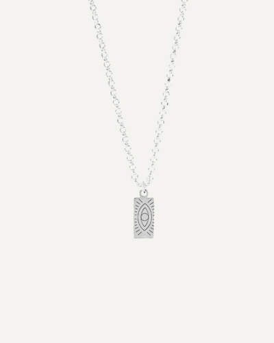 Delian Thin Sterling Silver Chain with Pendant
