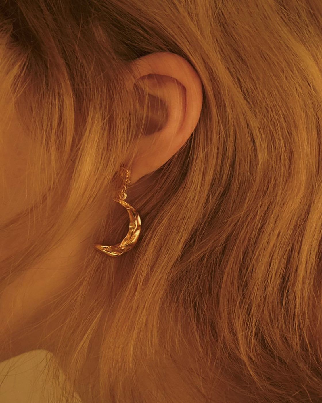 Méliès Moon Vergoldete Ohrringe aus Sterlingsilber