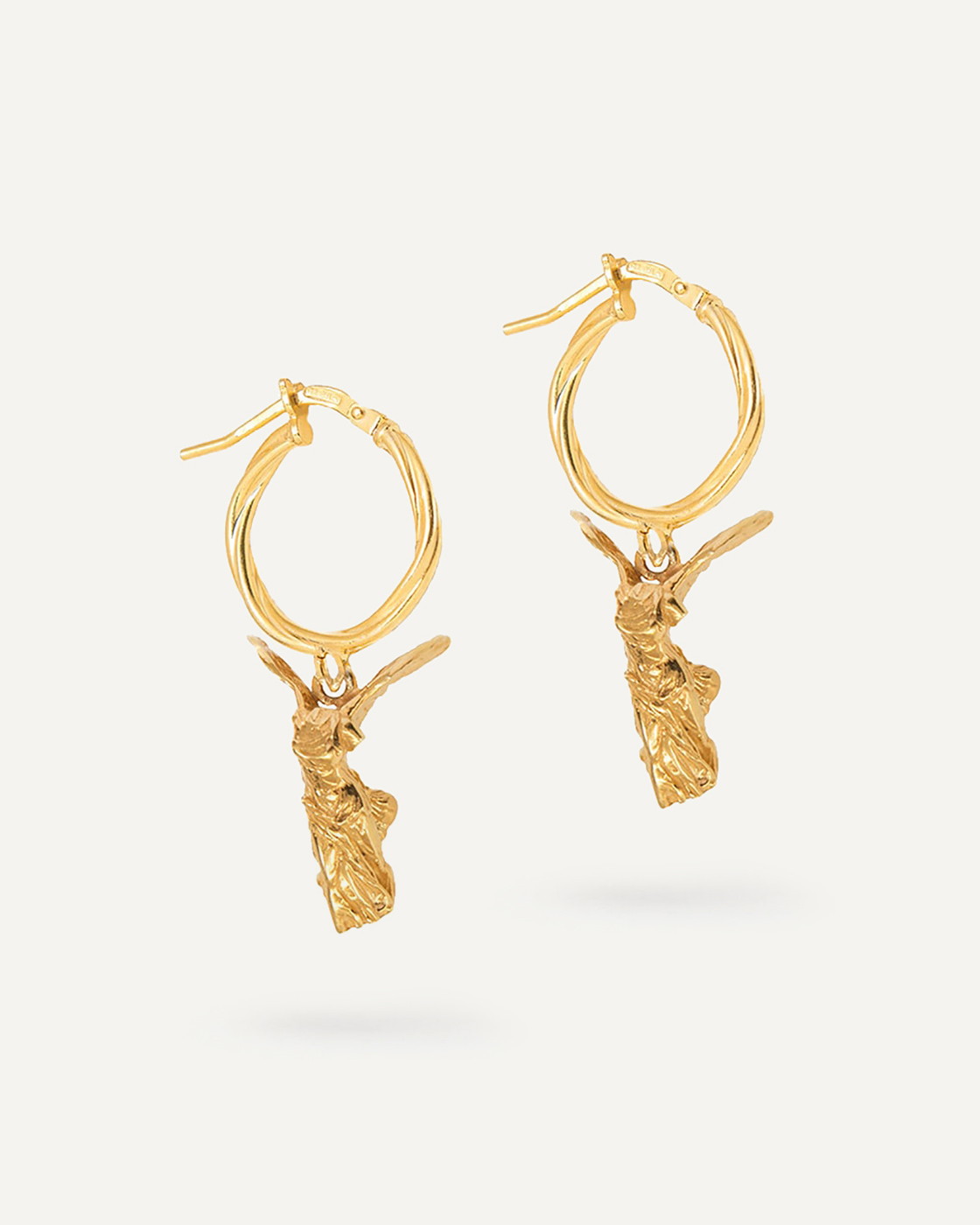 Niki Gold Vermeil Vintage Hoop Earrings