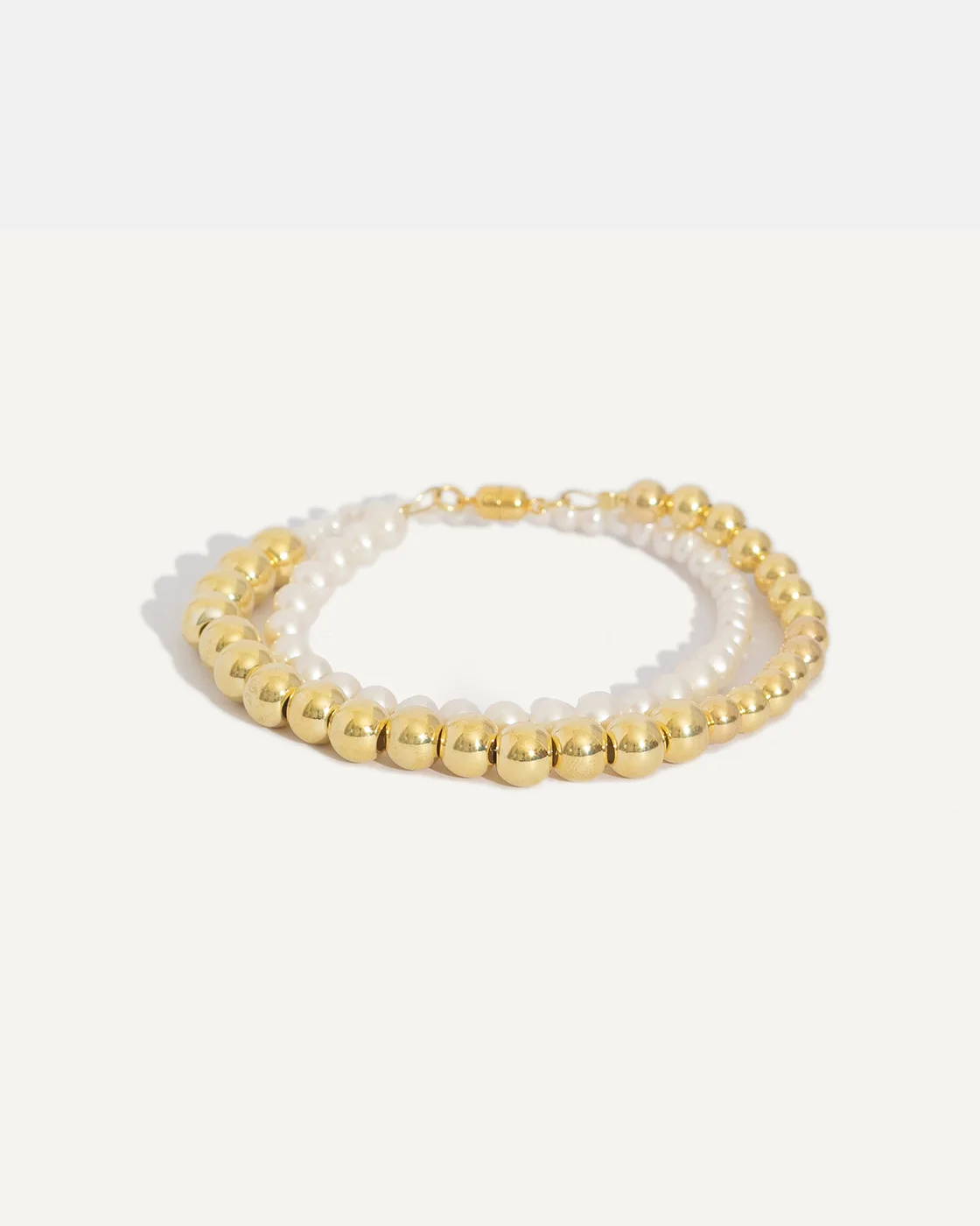 Talon Gold-plated Pearl Collar Necklace