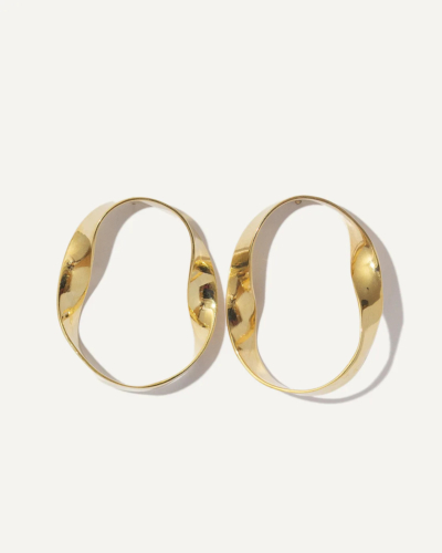 Gold-Plated Sterling Silver Link Earrings
