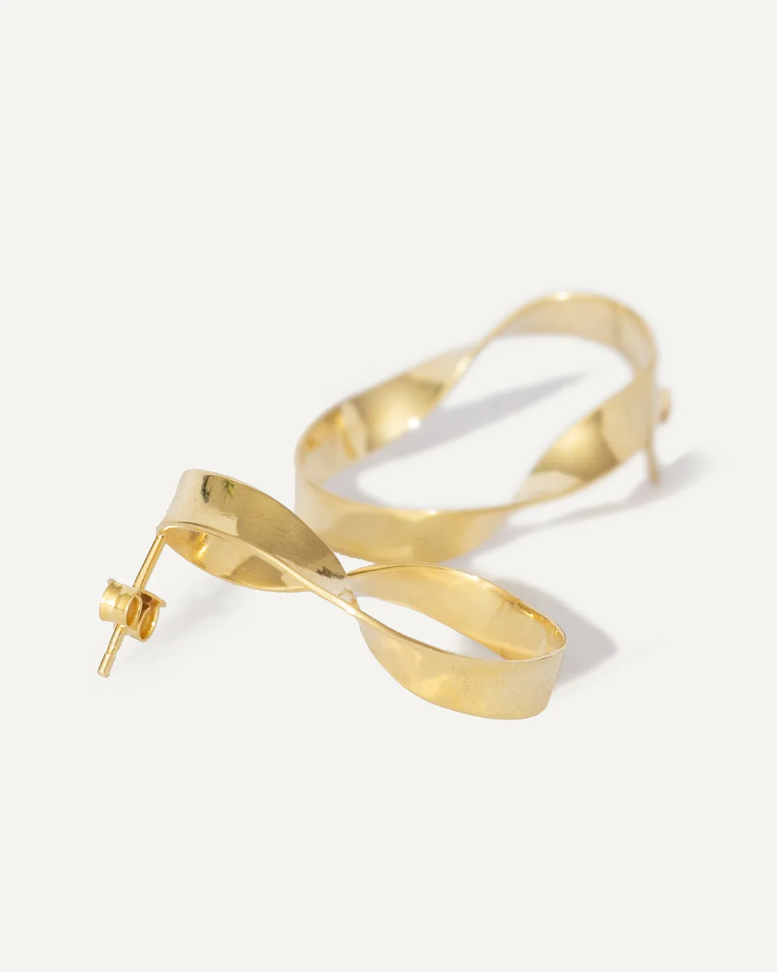 Gold-Plated Sterling Silver Link Earrings