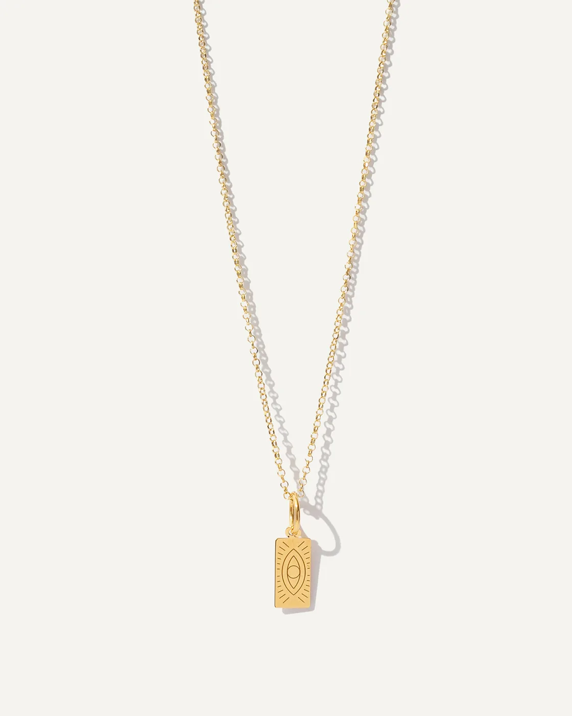 Delian Gold-Plated Thin Chain with Pendant