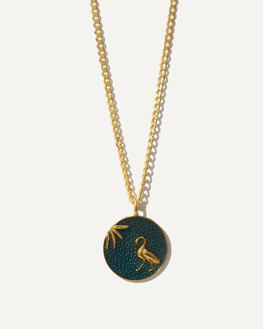 Circe's Heron Vergoldetes rundes kleines griechisches Armband aus Silber Blau