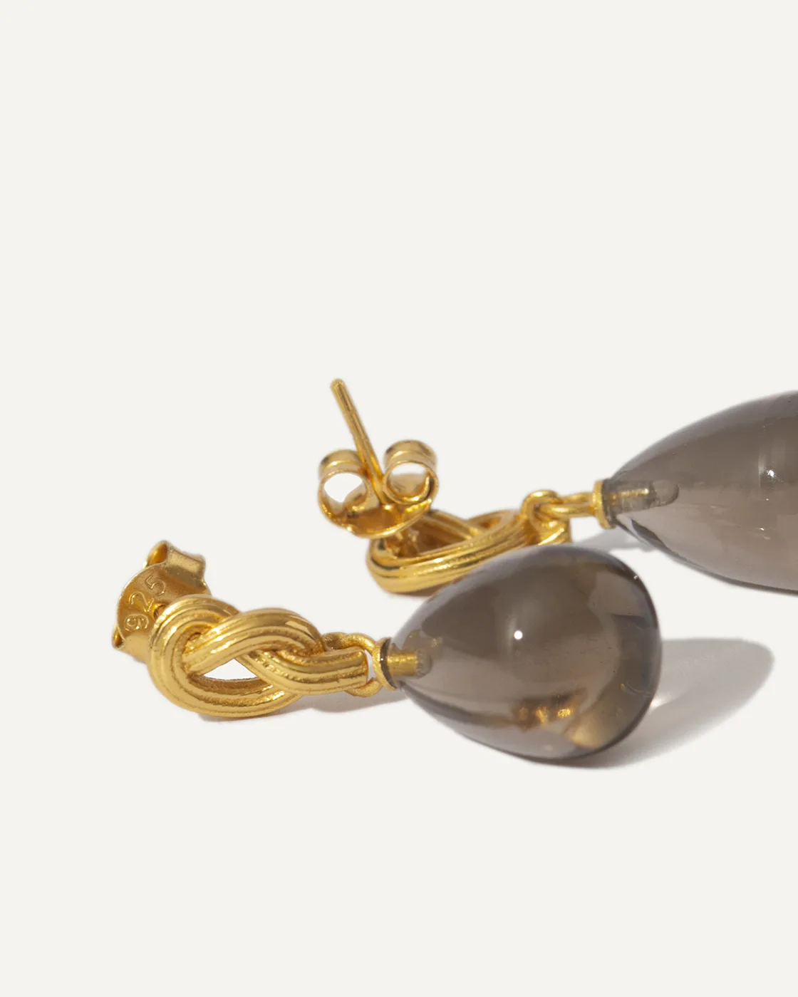 Synthea Gold-Plated Drop Earrings