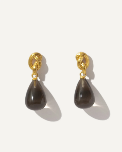 Synthea Gold-Plated Drop Earrings