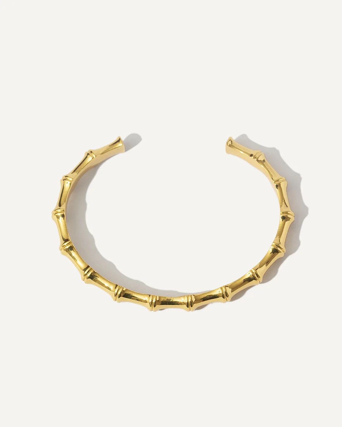 Vada Gold-Plated Sterling Silver Bamboo Cuff