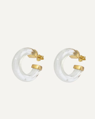 Nairobi Gold-Plated Sterling Silver Earrings – Clear