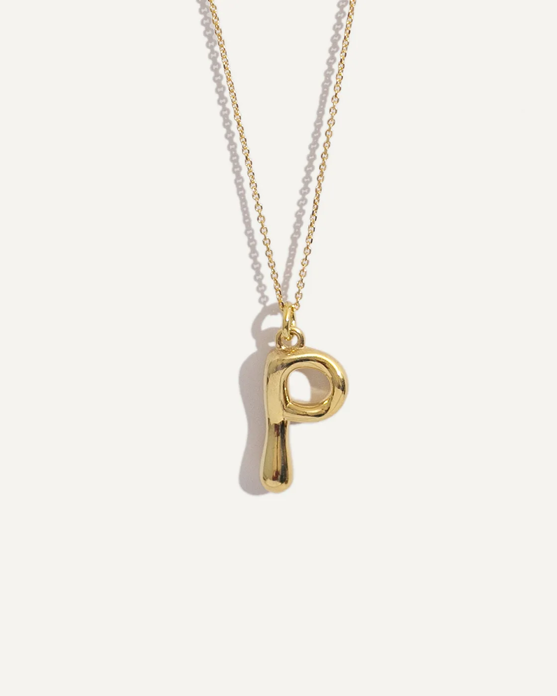 Gold-Plated Sterling Silver Letter Pendant P