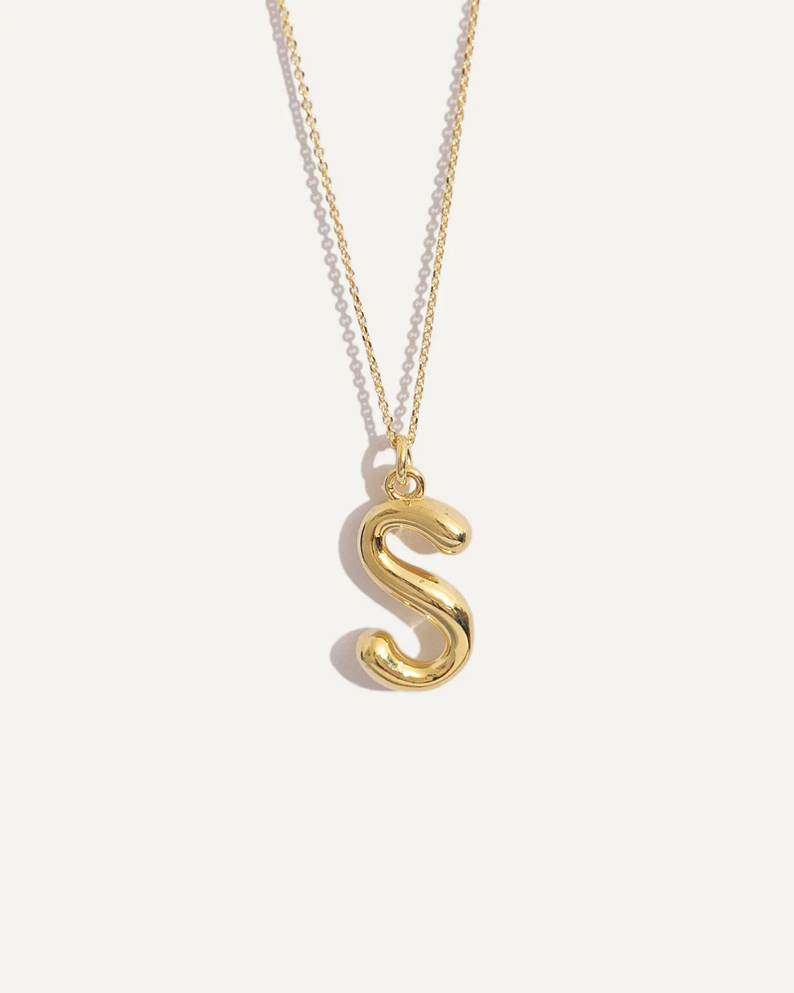 Gold-Plated Sterling Silver Letter Pendant S