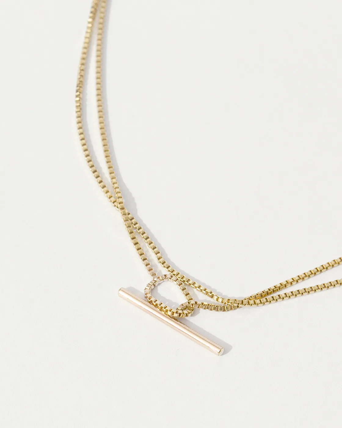 Gold-Filled Double Fine Ripple Necklace