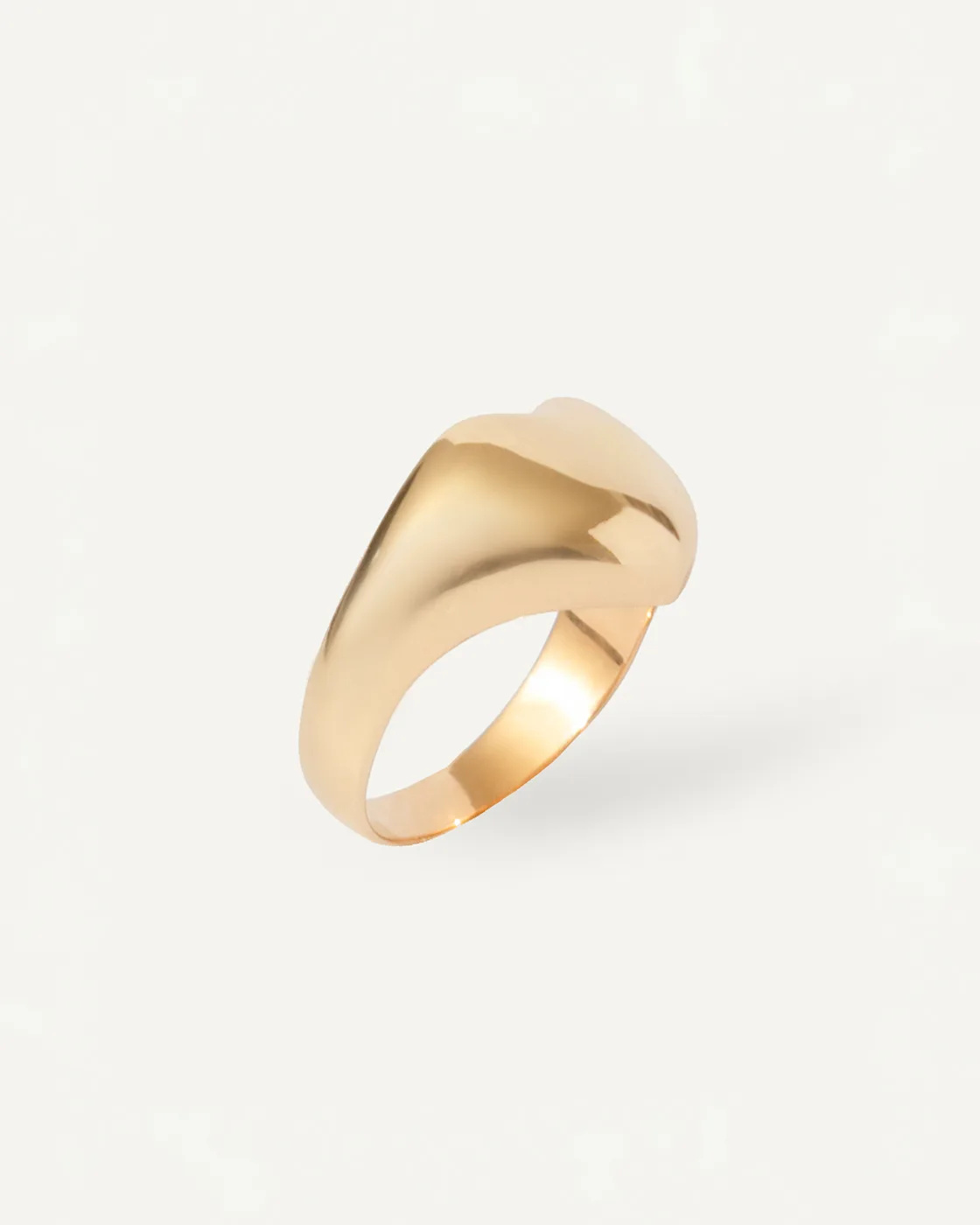 Gold-Plated Sterling Silver Fine Heart Ring