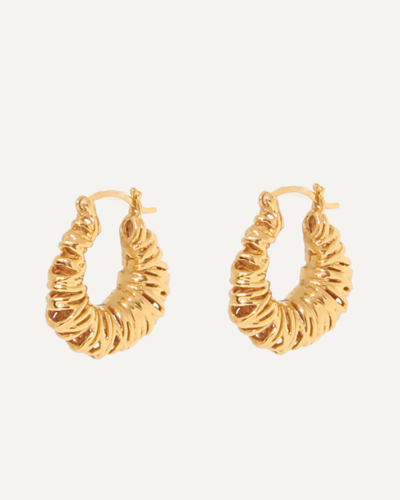 Biaritz Gold-Plated Sterling Silver Squiggle Earrings