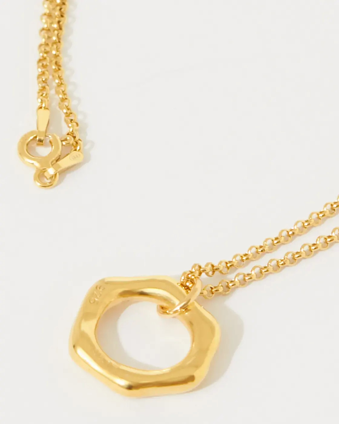 Entwine Gold-plated Pendant Necklace