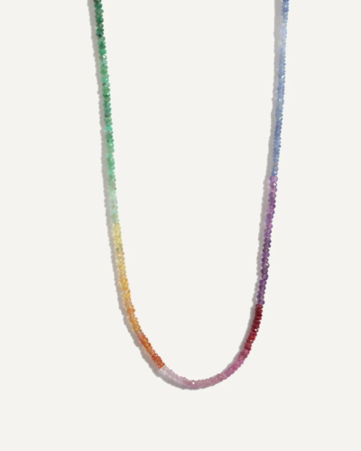 Aisha Rainbow Edelstein-Halskette