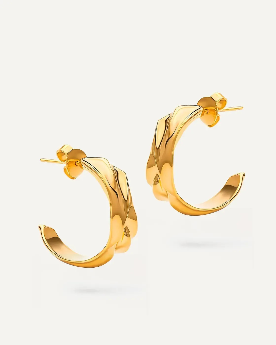 Gold-Plated Mini Hoops