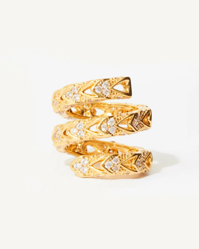 Alexis Gold-Plated Cubic Zirconia Ring