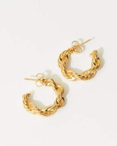 Baby Gold-Plated Rope Earrings
