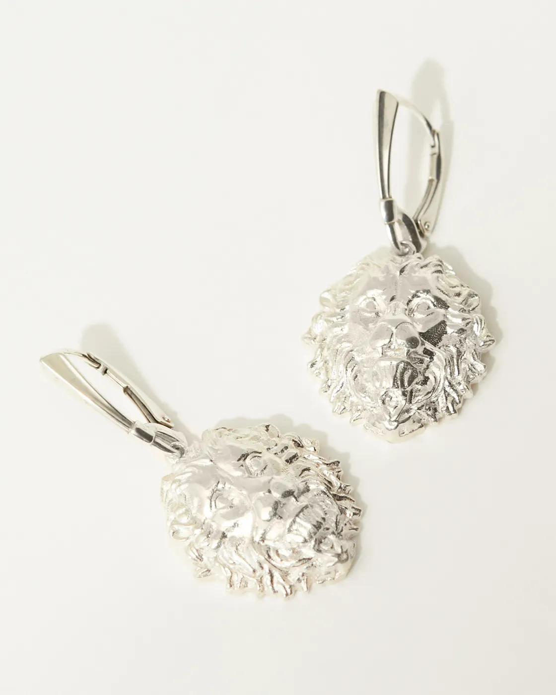 Thireós Large Antique Sterling Silver Earrings