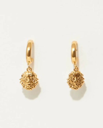 Leo Gold Vermeil Mini Earrings