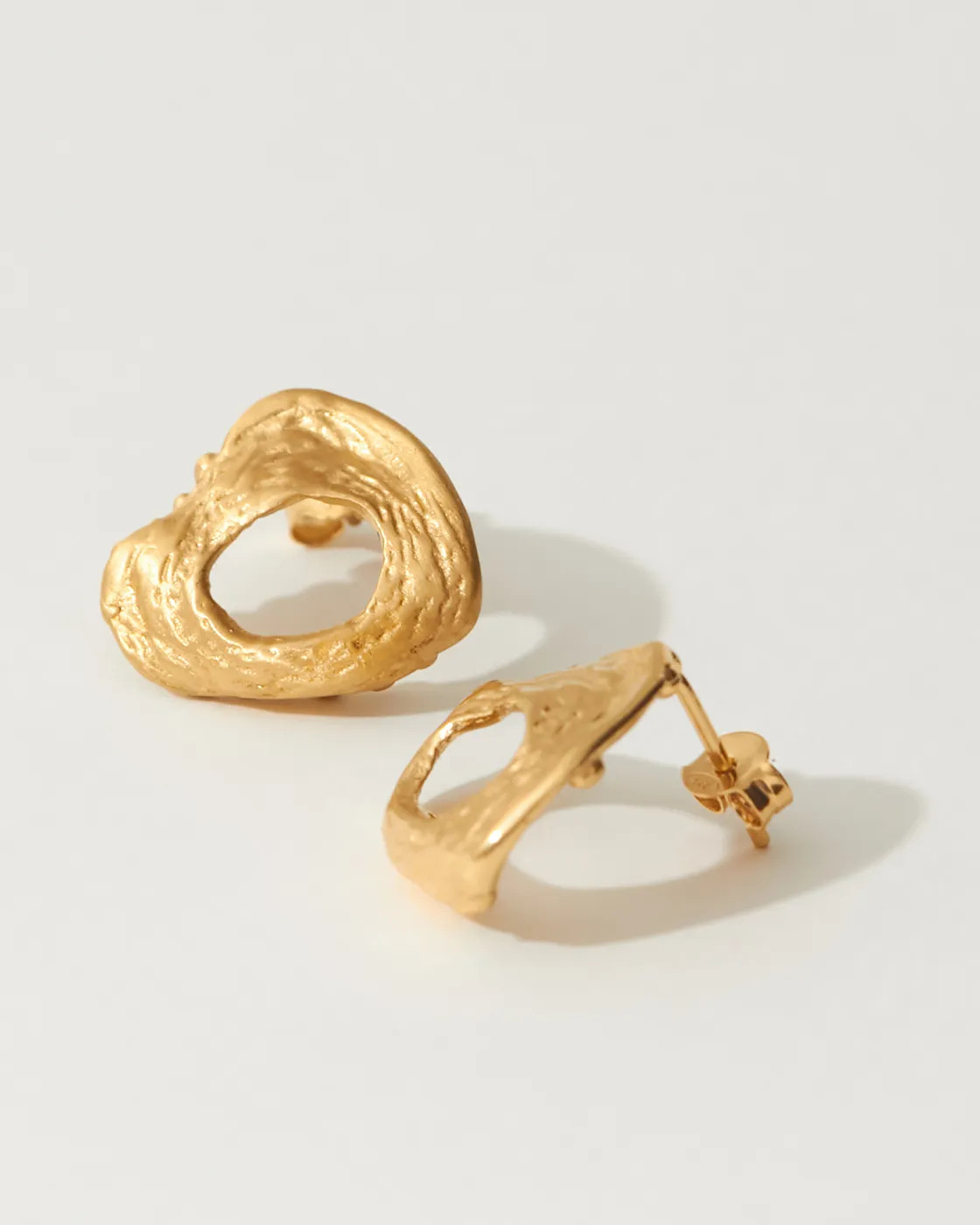 Lava Gold Vermeil Earrings