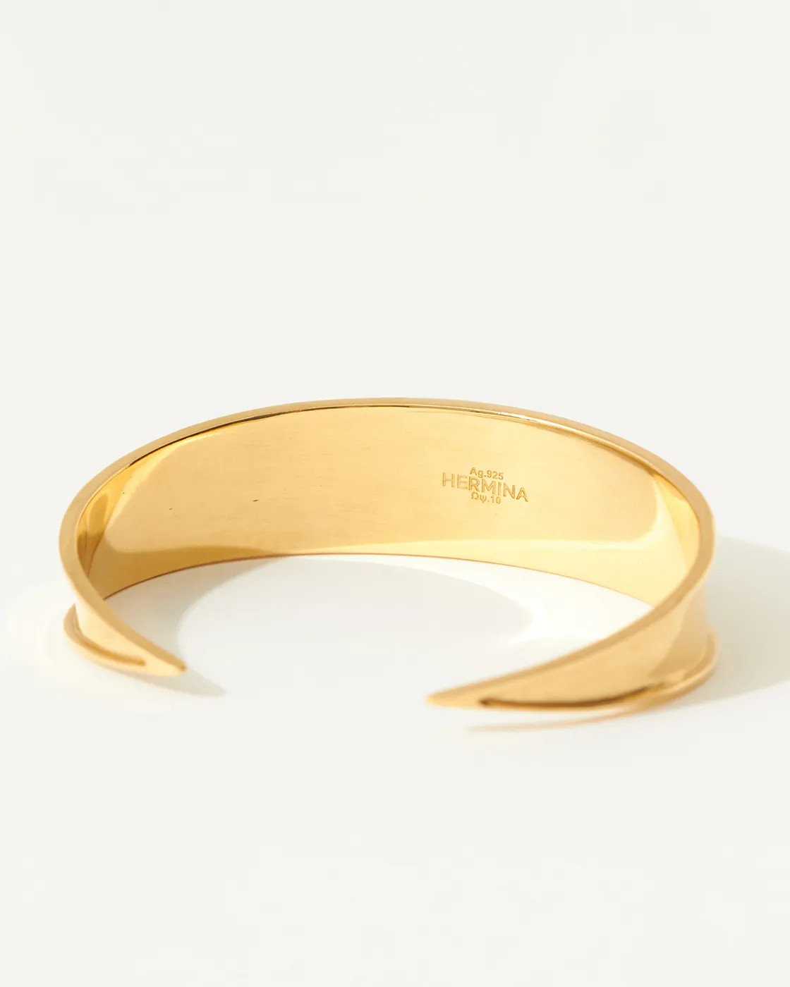 Kressida Vrahion Gold Vermeil Cuff Evil Eye Bracelet
