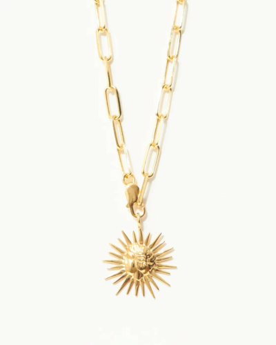 Sun Yasemi Chain Gold Vermeil-Halskette mit Anhänger