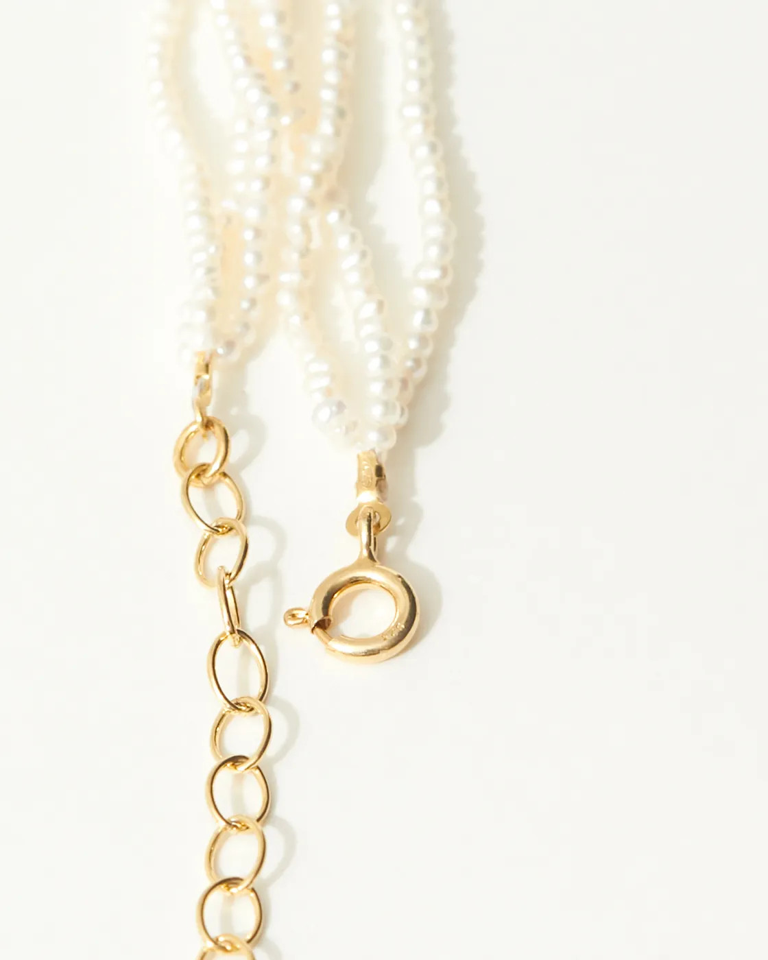 Niki Pearl Choker Bracelet with Gold Vermeil Pendant