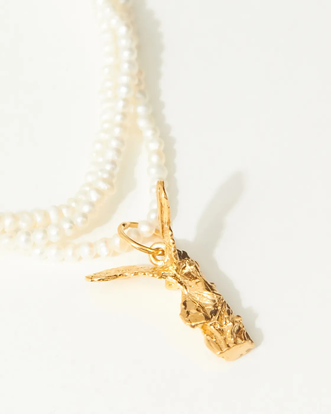 Niki Pearl Choker Bracelet with Gold Vermeil Pendant