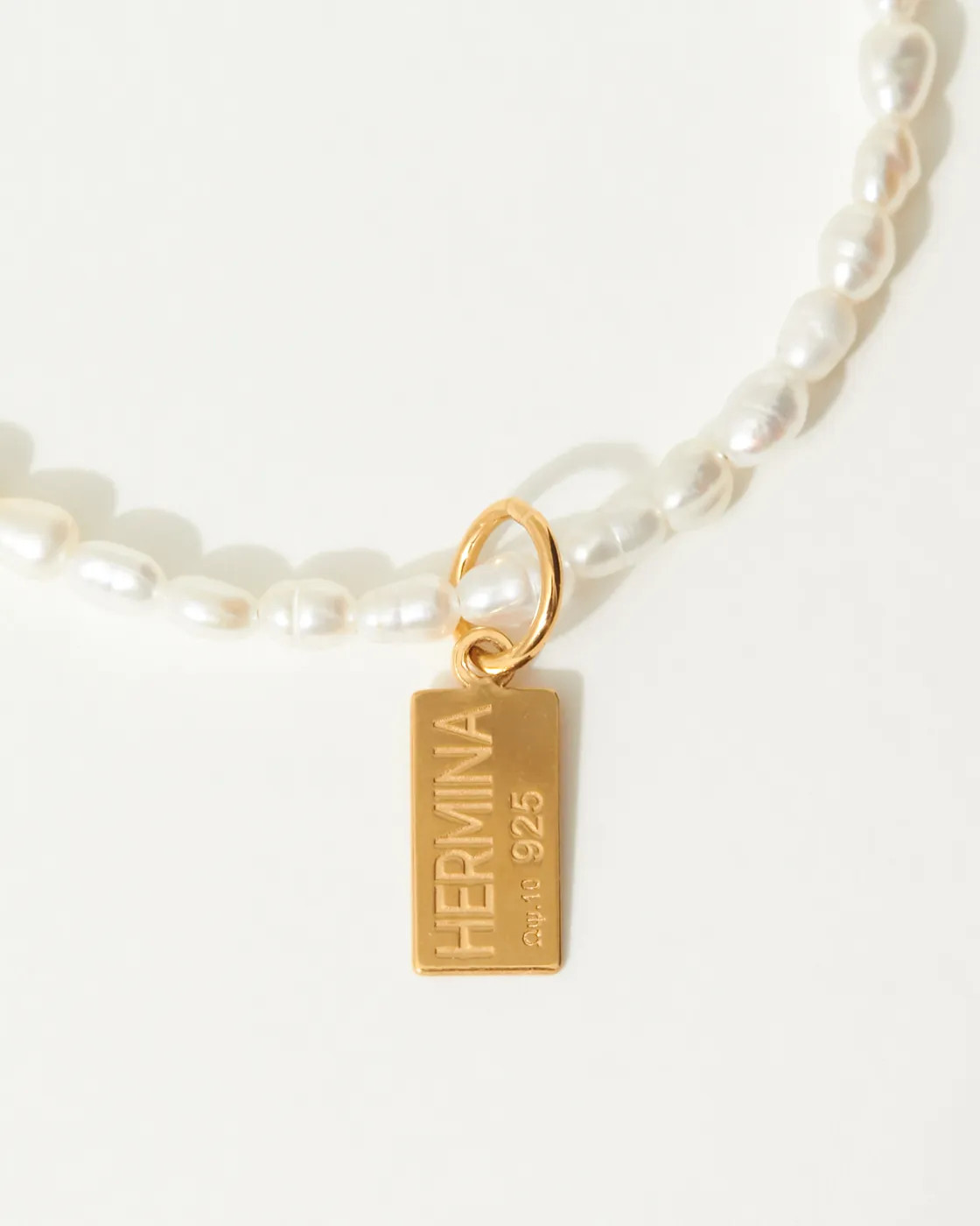 Delian Gold-Plated Pearl Evil Eye Bracelet