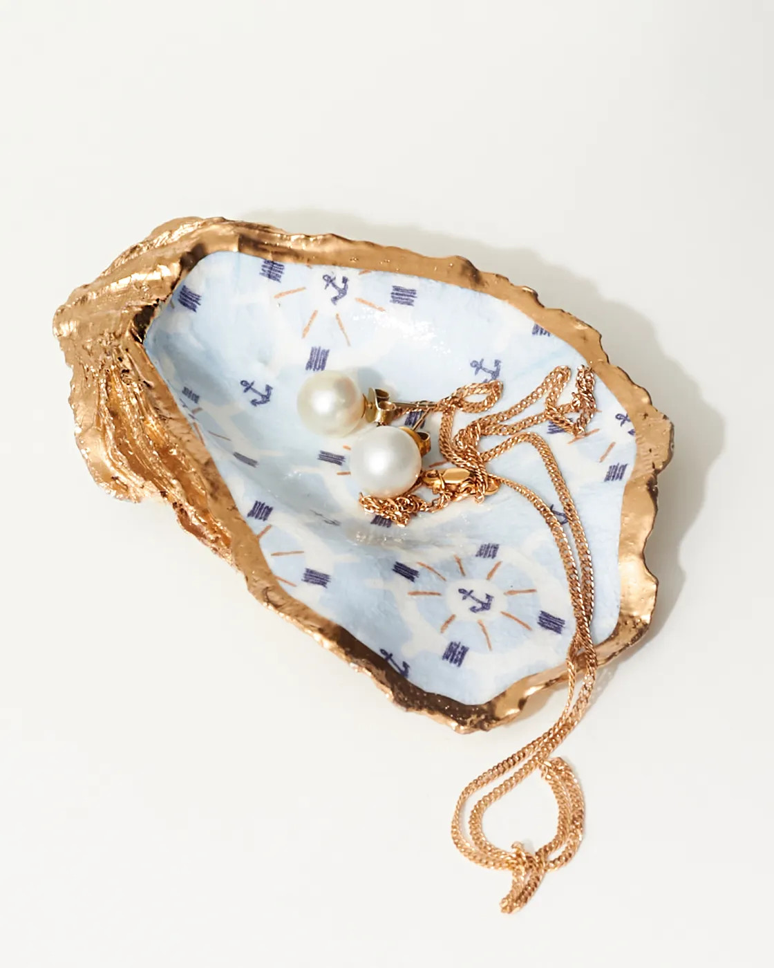 Anchors Aweigh Oyster Jewelry Dish