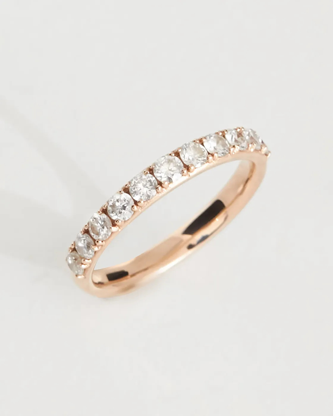 Eternity Diamond Ring in Rose Gold