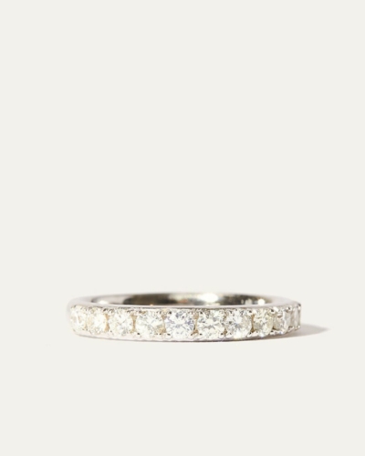 Eternity Diamond Ring in White Gold 14k