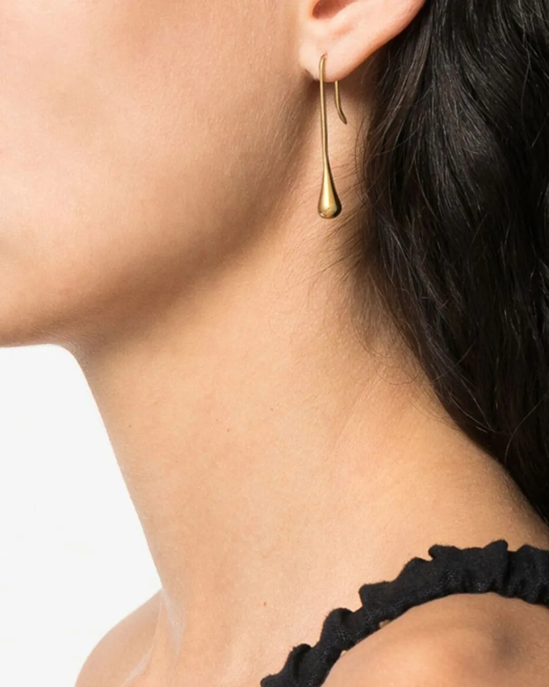 Gold-Plated Silver Drop Earrings