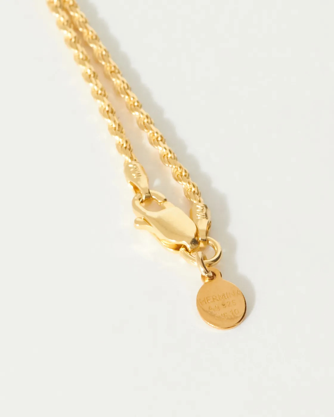 Long Gold Cord Chain with Pearl Charm