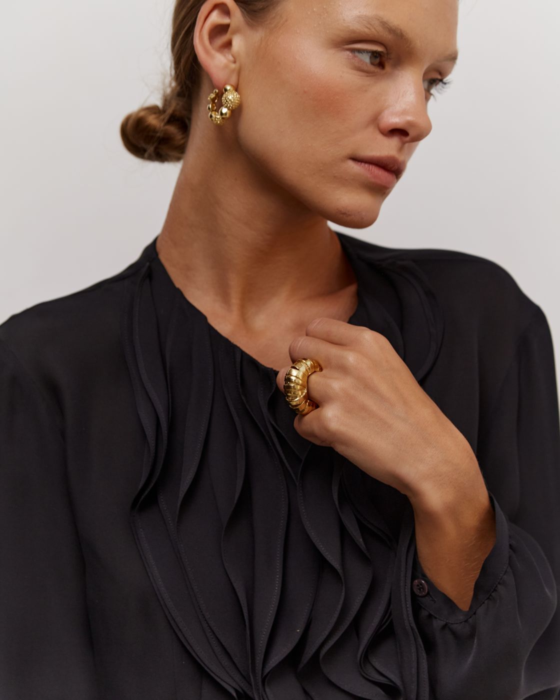 Silvia Gold-Plated Hoops
